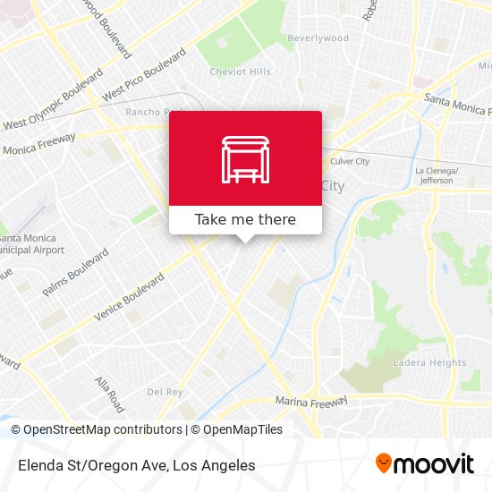 Elenda St/Oregon Ave map