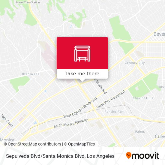 Mapa de Sepulveda Blvd / Santa Monica Blvd