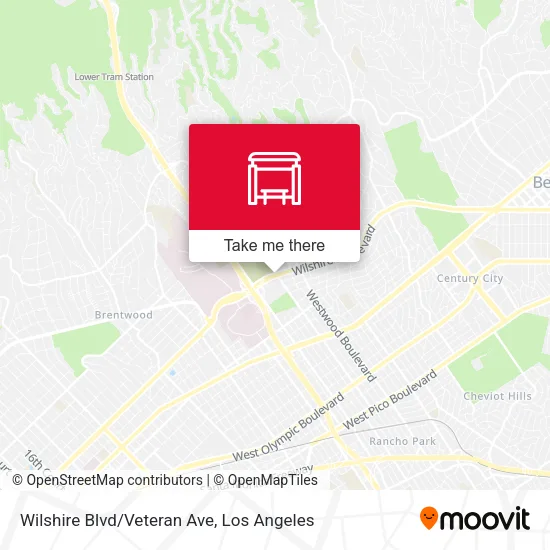 Wilshire Blvd/Veteran Ave map