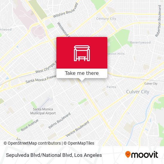 Sepulveda Blvd/National Blvd map