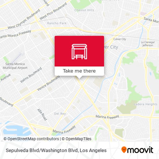 Sepulveda Blvd/Washington Blvd map