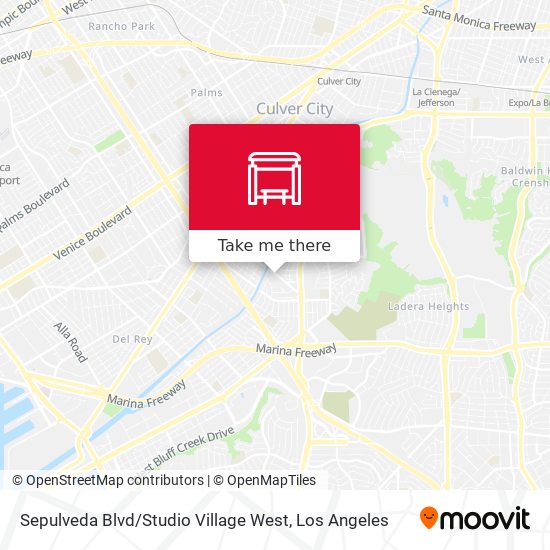 Mapa de Sepulveda Blvd / Studio Village West