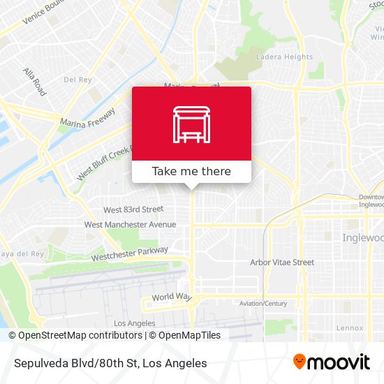 Sepulveda Blvd/80th St map