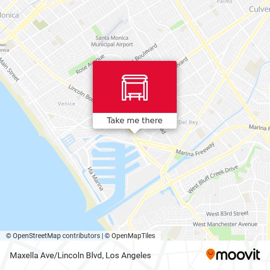 Maxella Ave/Lincoln Blvd map