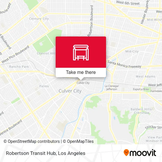 Robertson Transit Hub map