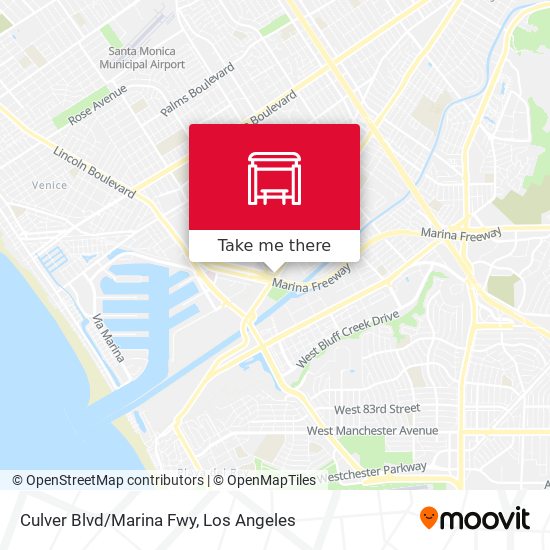 Culver Blvd/Marina Fwy map