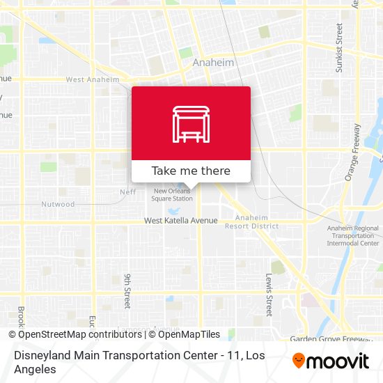 Disneyland Main Transportation Center - 11 map