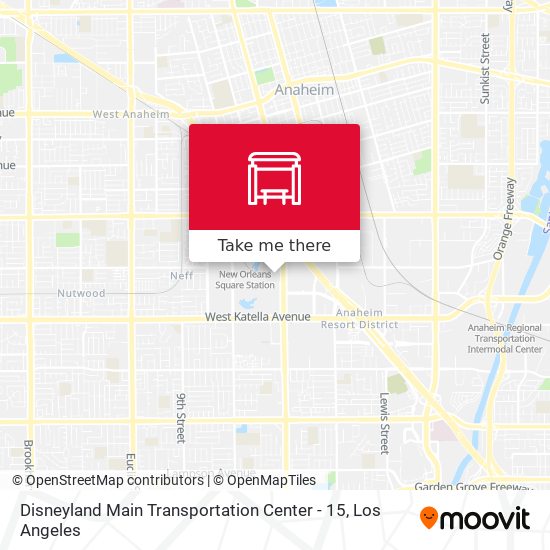 Disneyland Main Transportation Center - 15 map