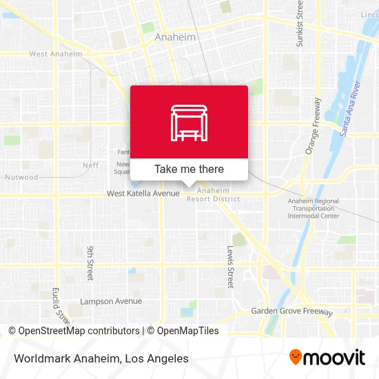 Worldmark Anaheim map