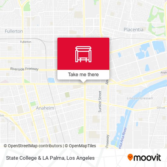 State College & LA Palma map