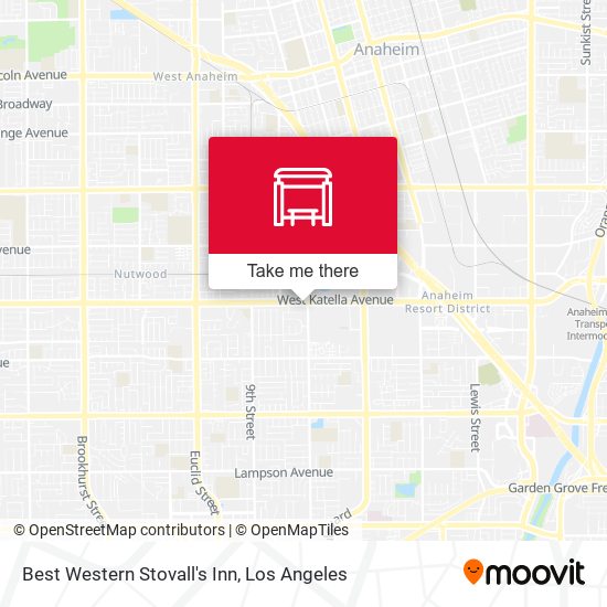 Best Western Stovall's Inn map