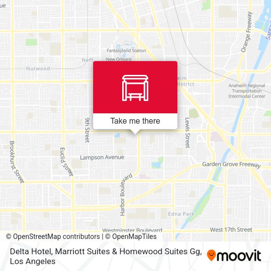 Mapa de Delta Hotel, Marriott Suites & Homewood Suites Gg