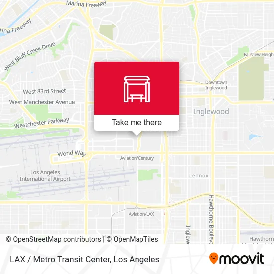 LAX / Metro Transit Center map