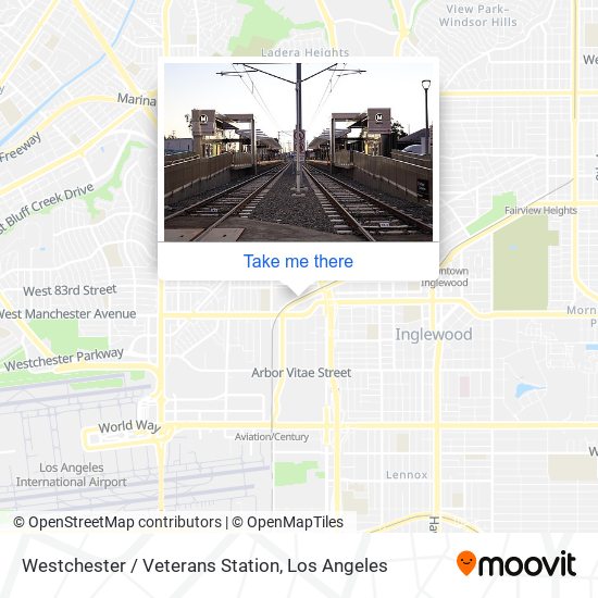 Westchester / Veterans Station map