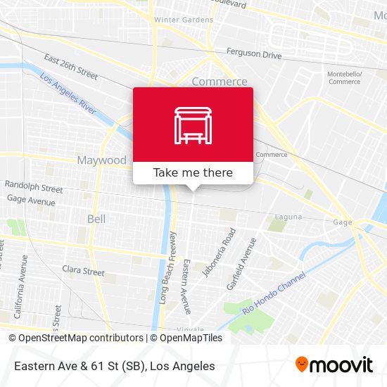 Eastern Ave & 61 St (SB) map