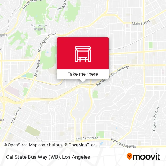 Mapa de Cal State Bus Way (WB)