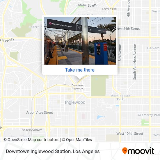 Downtown Inglewood Station map