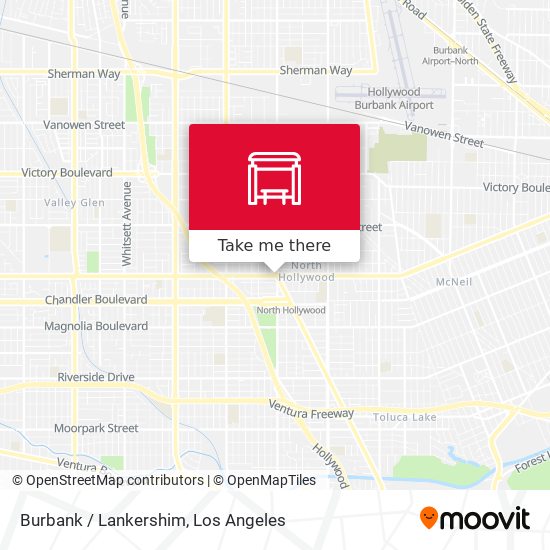 Mapa de Burbank / Lankershim