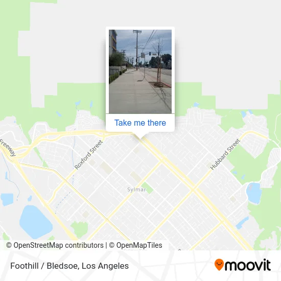 Foothill / Bledsoe map