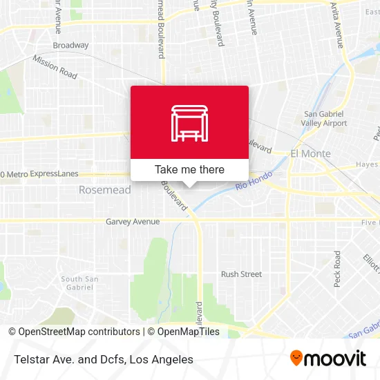 Mapa de Telstar Ave. and Dcfs