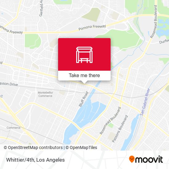 Mapa de Whittier/4th