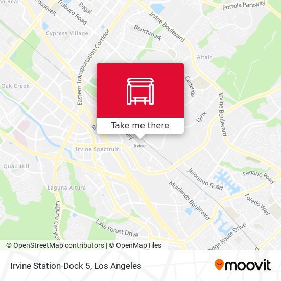 Mapa de Irvine Station-Dock 5