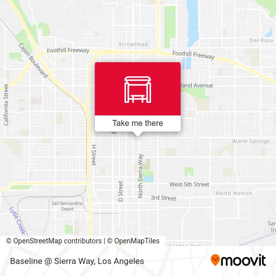 Baseline @ Sierra Way map