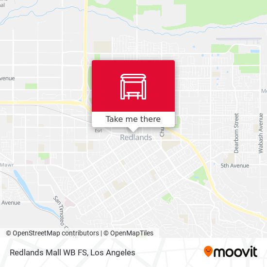 Redlands Mall WB FS map