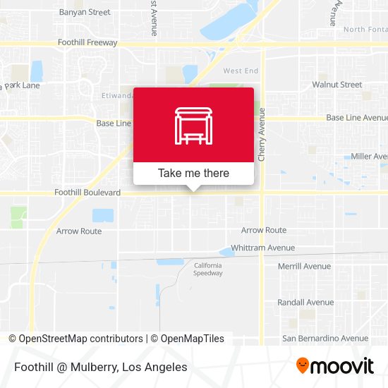 Foothill @ Mulberry map