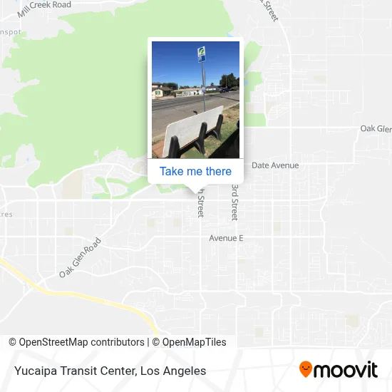 Yucaipa Transit Center map