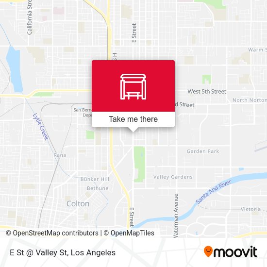 E St @ Valley St map