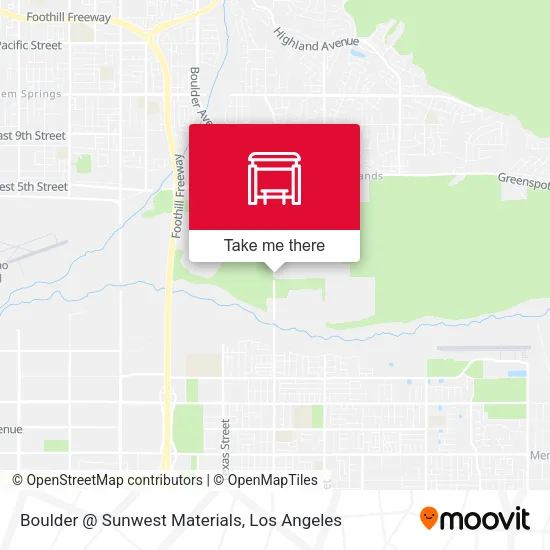 Boulder @ Sunwest Materials map