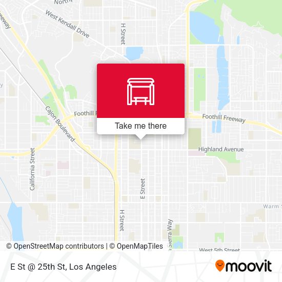 Mapa de E St @ 25th St