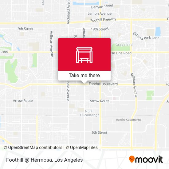 Mapa de Foothill @ Hermosa