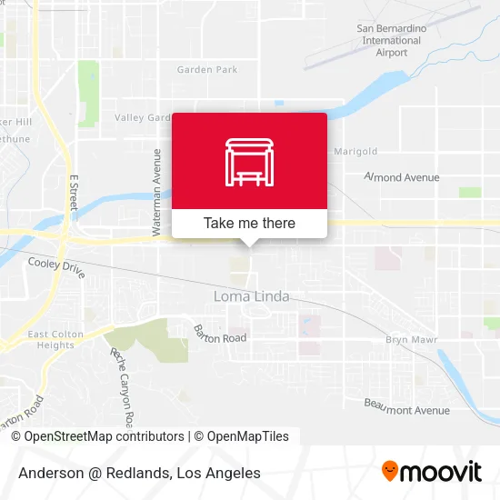 Anderson @ Redlands map
