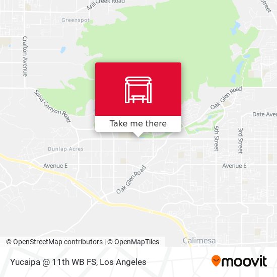Yucaipa @ 11th WB FS map