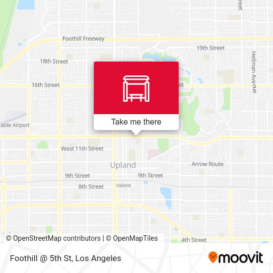 Foothill @ 5th St map