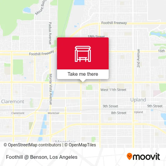 Foothill @ Benson map