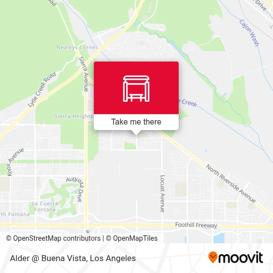 Alder @ Buena Vista map