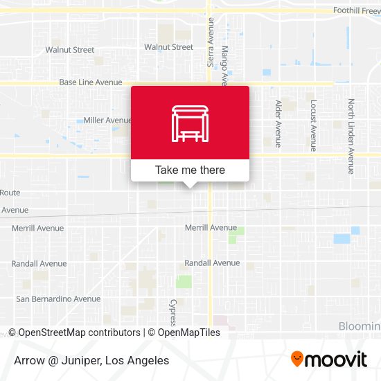 Arrow @ Juniper map