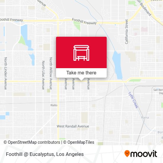 Mapa de Foothill @ Eucalyptus
