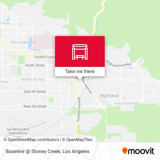 Baseline @ Stoney Creek map