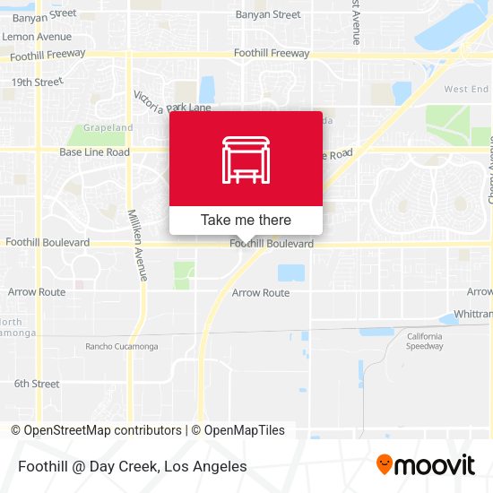 Foothill @ Day Creek map