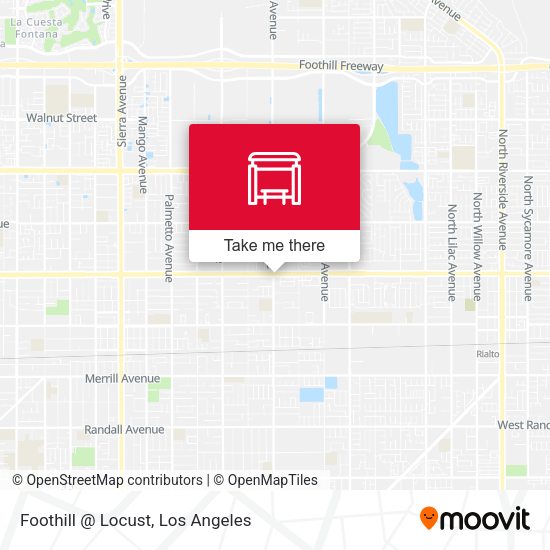 Mapa de Foothill @ Locust