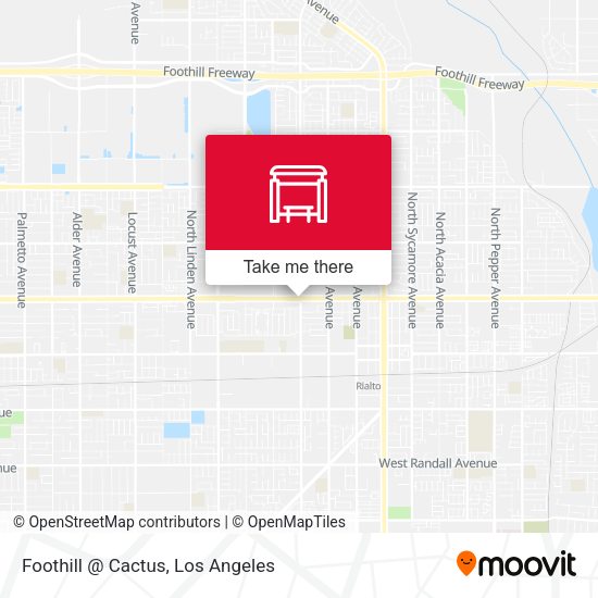 Foothill @ Cactus map