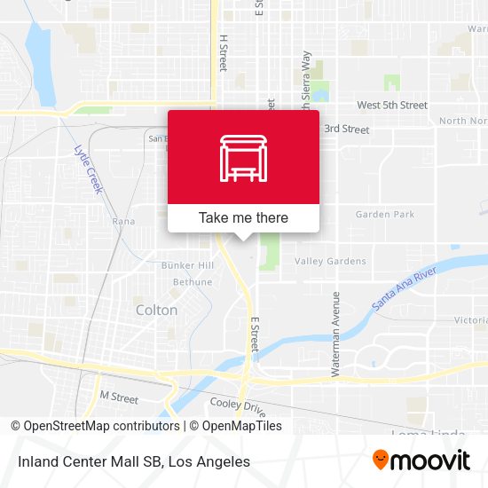 Mapa de Inland Center Mall SB