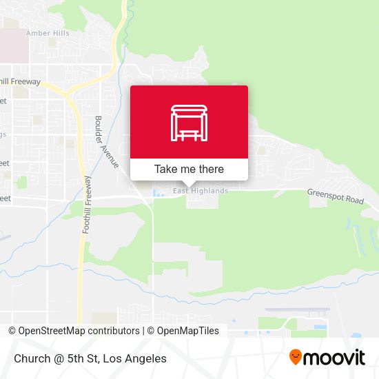Mapa de Church @ 5th St