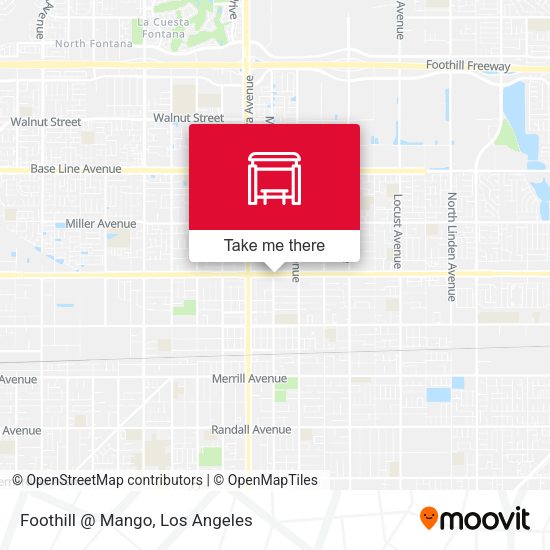 Foothill @ Mango map
