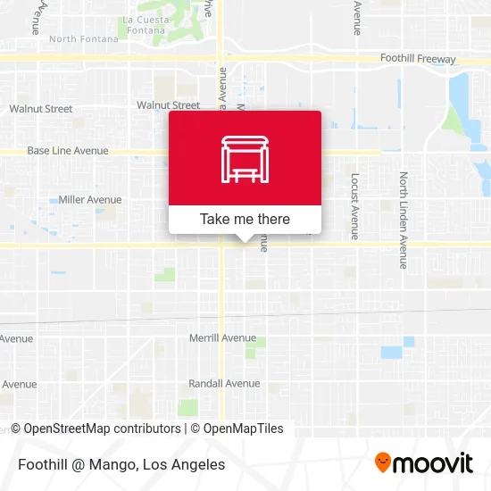 Foothill @ Mango map