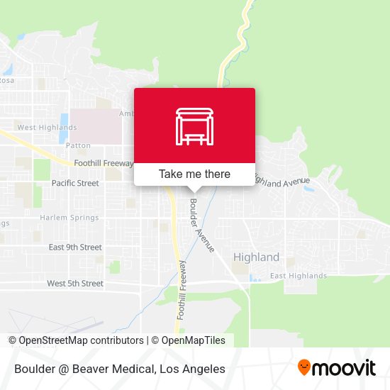 Mapa de Boulder @ Beaver Medical